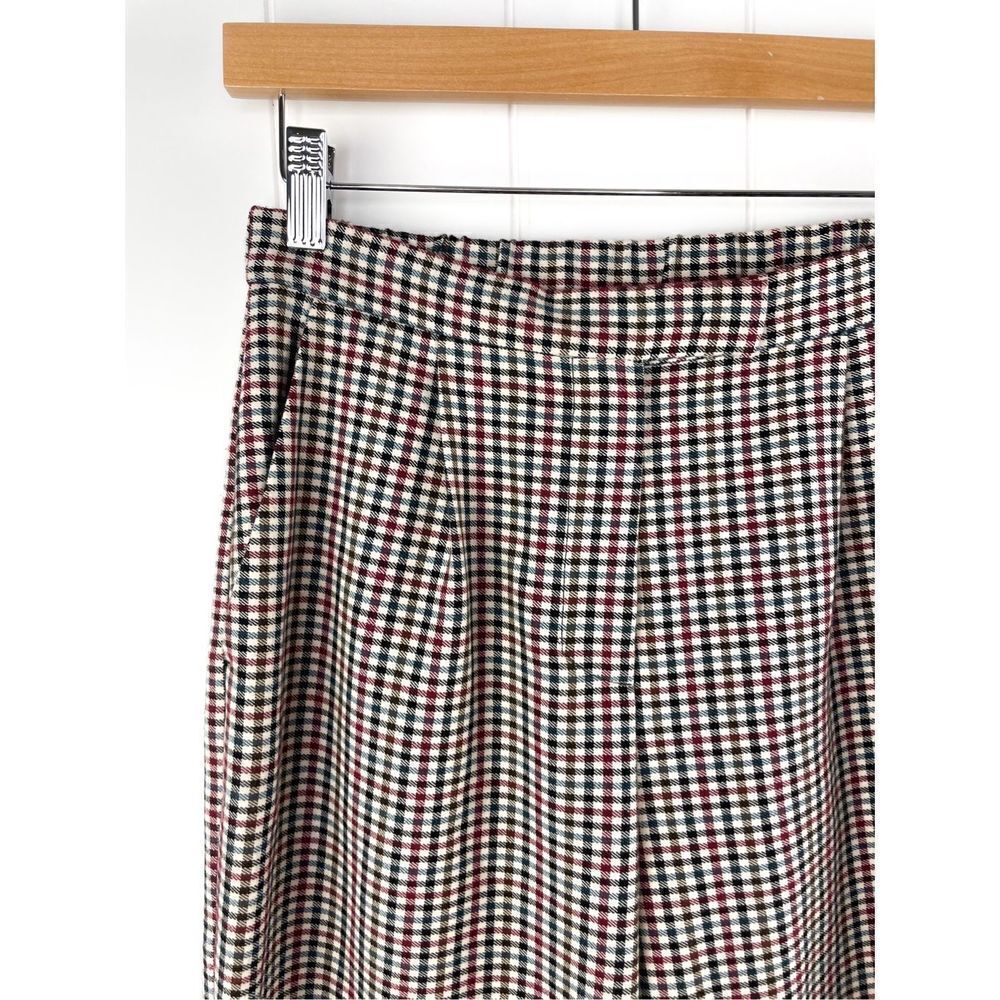 Sfizio Houndstooth Embroidered Eyelet Hem Wide Leg Pants Work Trousers‎ 4 - Picture 6 of 16